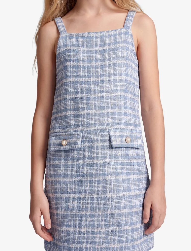 Strappy Tweed Dress - 2