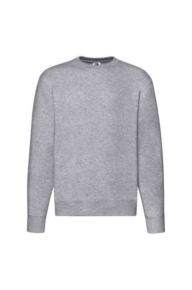 Fruit of the Loom Mens Premium Set-in Sweatshirt - Heather Grey