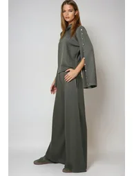 طقم تريند ألاكاتي ستايل باللون الأخضر - 2