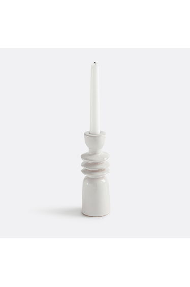 Greta 18cm High Ceramic Candlestick