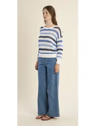 Striped Long Sleeve Jumper - 1