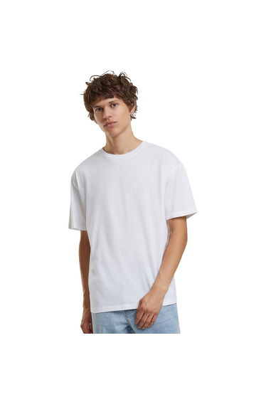 Build Your Brand Unisex Adult Basic Light Loose T-Shirt - White
