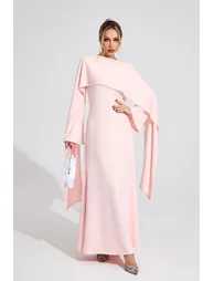 Caelia Pink Pearl Maxi Dress - 2