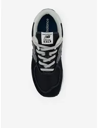Kids 574 Lace Up Logo Trainers in Black - 2