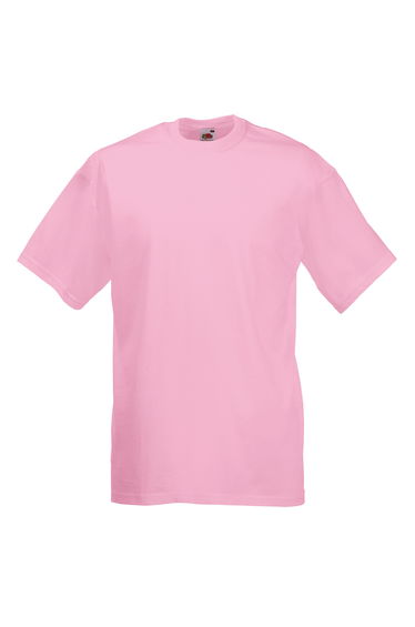 Fruit Of The Loom Mens Valueweight Short Sleeve T-Shirt - Light Pink