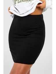 Plus Basic Jersey Mini Skirt - black - 3