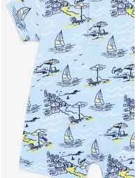 Guess Baby Boys Sea City Romper in Blue - 3