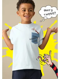 Beano Blue Joke Pocket T-Shirt - 1