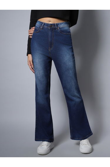 Mid Wash Bootcut Jeans