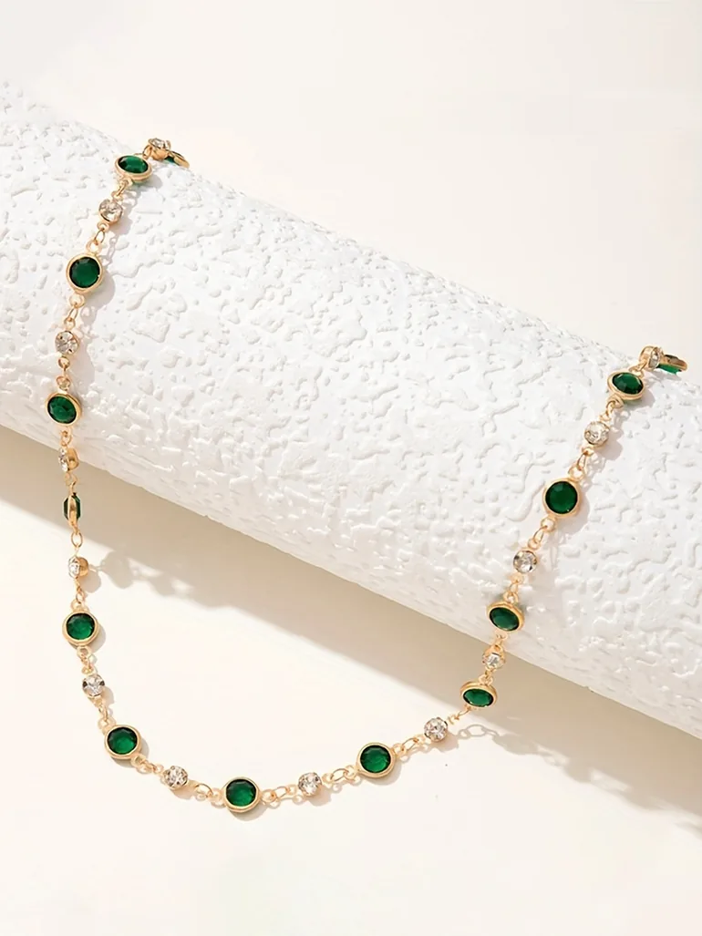 Embellished Link Necklace - 4