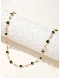 Embellished Link Necklace - 4