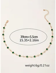 Embellished Link Necklace - 3