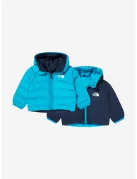 The North Face Baby Reversible Perrito Hooded Jacket in Blue