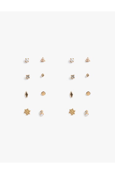 Multi Metal Mini Earring Set