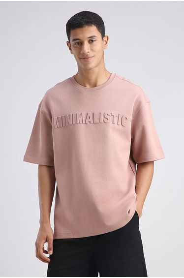 Minimalistic Embossed Oversized T-Shirt
