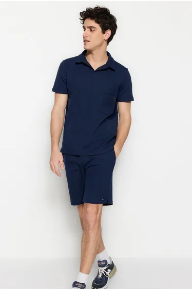 Sweatsuit - Navy blue - Regular fit