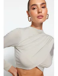 top - Beige - Slim fit - 1