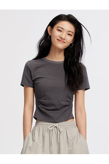 Women's Ruched Side Active T-Shirt