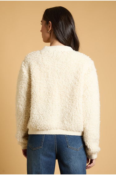 Pocket Detail Borg Cardigan product thumbnail 3