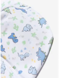 Baby Boys Dinoland Beanie Hat in White - 3