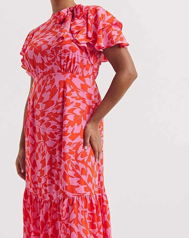 Joanna Hope Tie Neck Midi Dress - 1