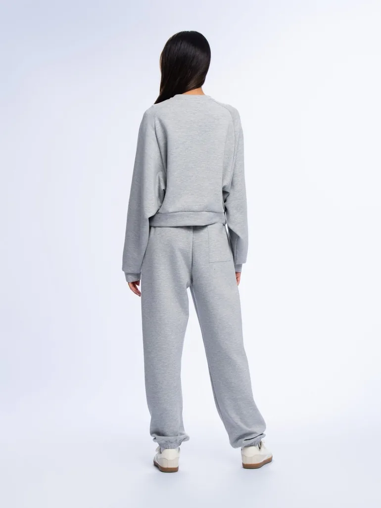 Crewneck Sweatshirt - GREY MELANGE - 4