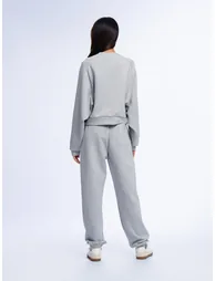 Crewneck Sweatshirt - GREY MELANGE - 4