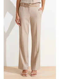 Dilvin Striped Straight-leg Belted Trousers - 4