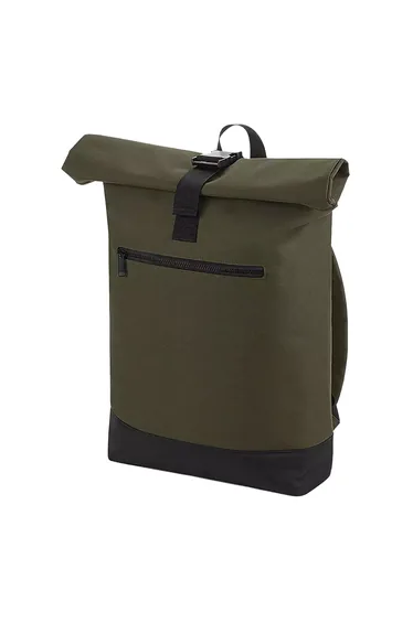 Bagbase Roll-Top Backpack / Rucksack / Bag (12 Litres) - Military Green