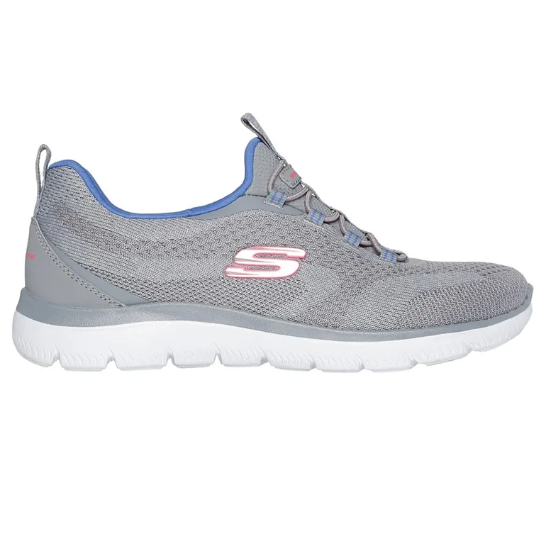Skechers Womens/Ladies Summits New Nature Trainers - Grey/Blue - 2