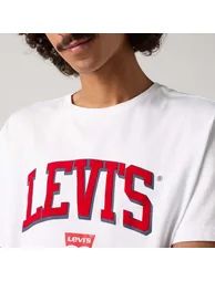 Men's Levis Relaxed Baby Tab T-Shirt in White - 2