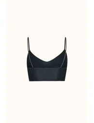 Non-Wireless Seamless Laser Thread Strap Padded Bra - 1