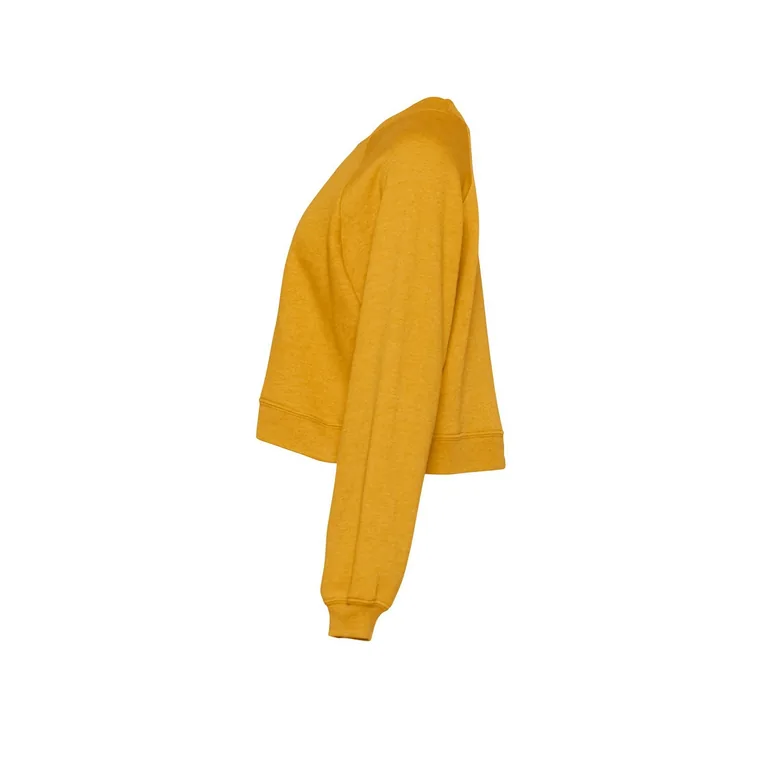Bella + Canvas Womens/Ladies Fleece - Mustard Yellow Heather - 2