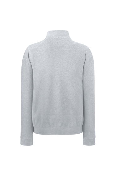 Fruit Of The Loom Mens Zip Neck Sweatshirt - Heather Grey product thumbnail 2