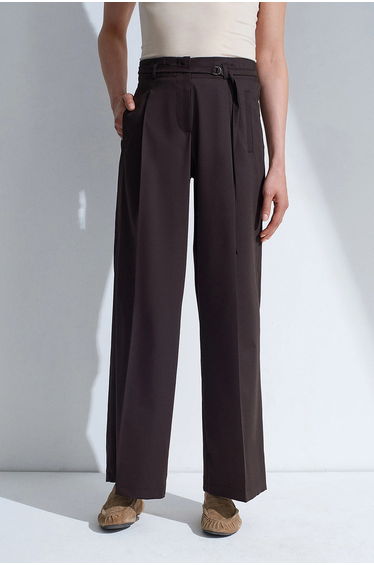 DILVIN Belted Wide-Leg Trousers product thumbnail 3