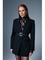 Belt Detailed Jacket - 5