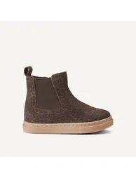 Kids Leopard Print Suede Chelsea Boots - 1