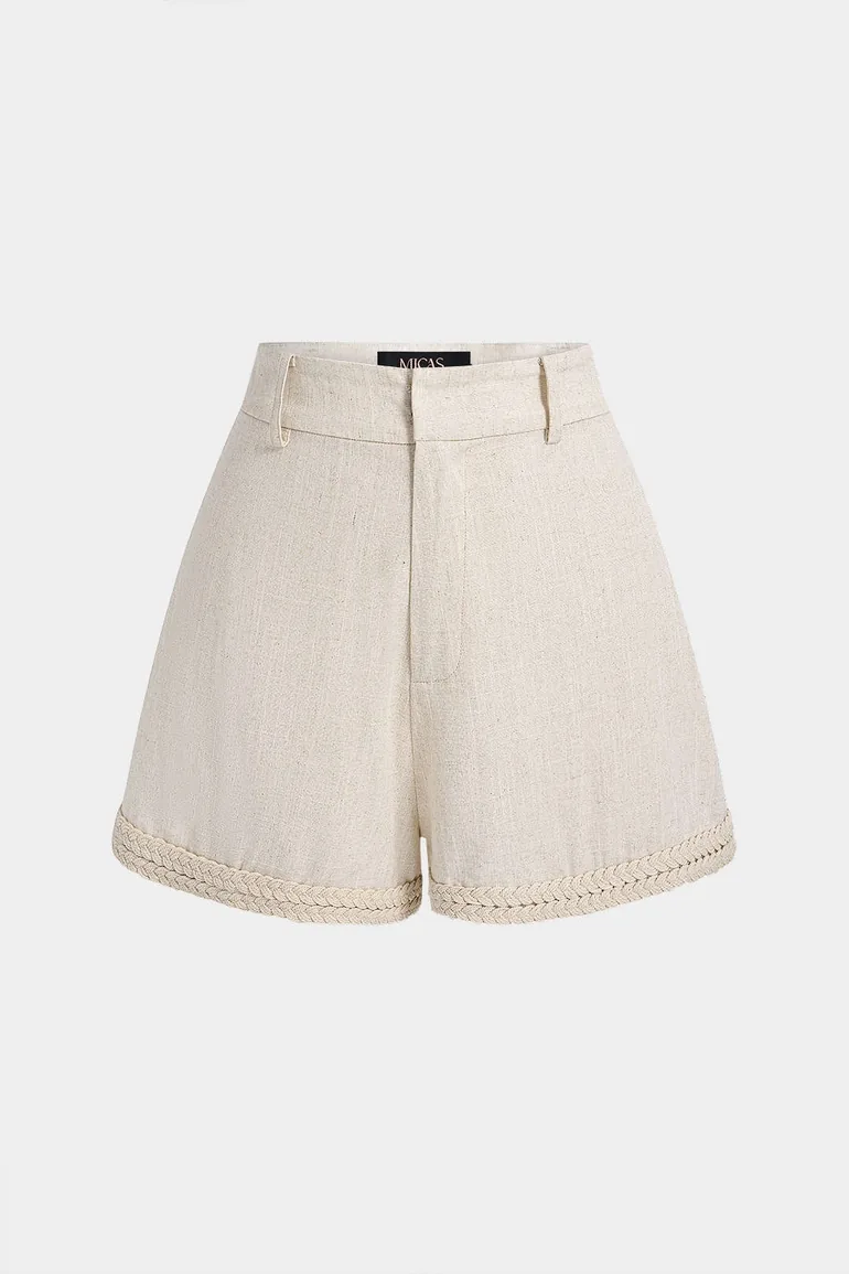 Patchwork Braided Shorts