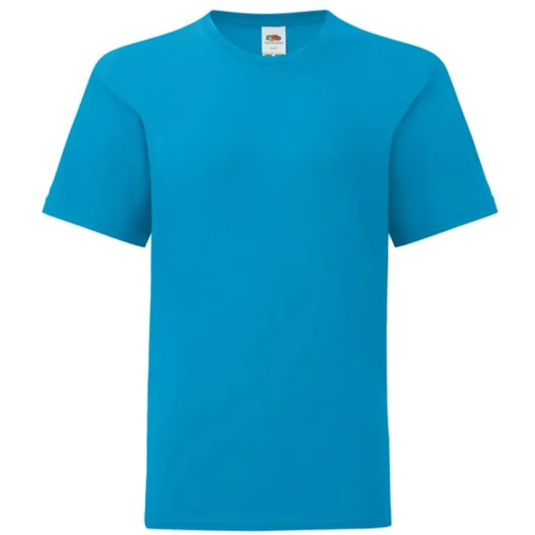 Fruit Of The Loom Childrens/Kids Iconic T-Shirt - Azure