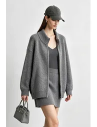 Sequin Yarn Knit Jacket - 2