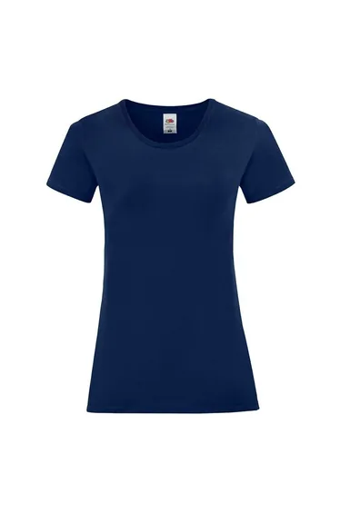 Fruit of the Loom Womens/Ladies Iconic T-Shirt - Navy