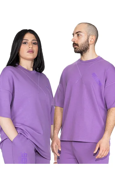 Unisex- Seam Detail Oversized T-Shirt