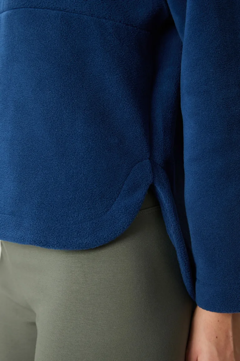 TOMMY Oversized Plush Half-zip Hooded Sweatshirt - 3