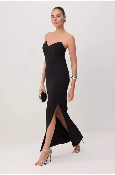 Evening & Prom Dress - Black - Bodycon