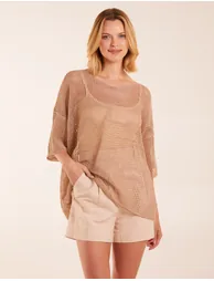 V Neck Crochet Top