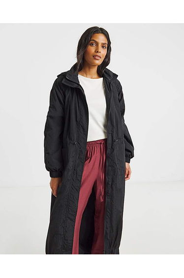 Black Pocket Detail Parachute Parka product thumbnail 4