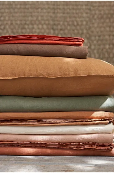 Elina Washed Linen Fitted Sheet