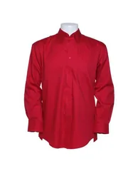 Kustom Kit Mens Long Sleeve Corporate Oxford Shirt - Red - 1