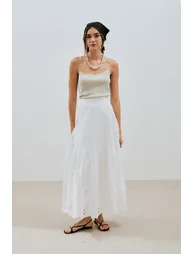 EMBROIDERED LONG SKIRT