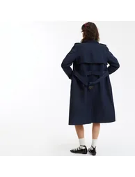 Double-Breasted Trench Coat - 3